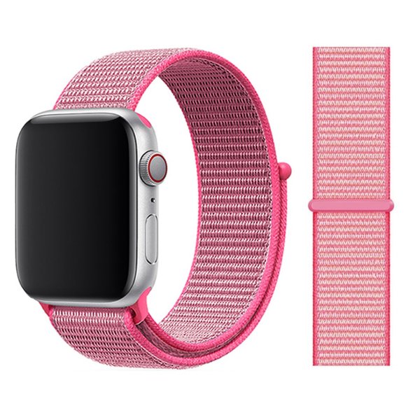 NEW BAND Brilliant Pink Strap Loop For Apple Watch - Picture 1 of 4